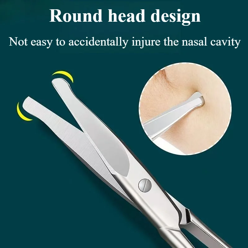 곡선형 눈썹 가위 전문가용 스테인리스 정밀 트리머 눈썹 속눈썹 제거 도구 코털 가위