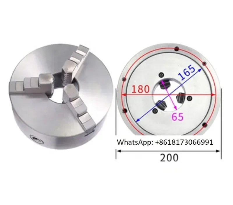Manual lathe chuck 200mm 3-jaw self centering chuck K11-200