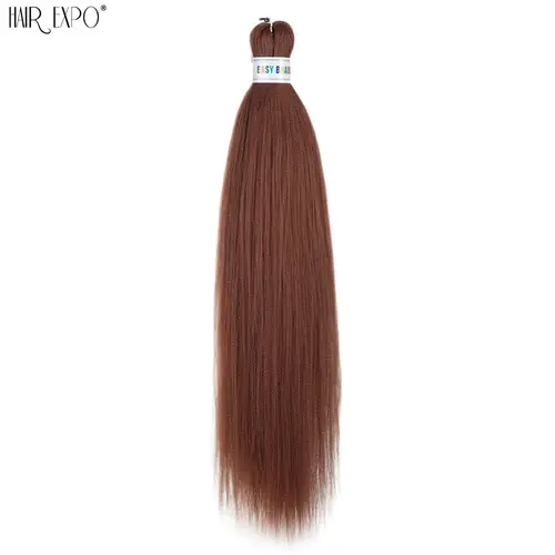 26Inch Easy Braids Hair Synthetic Colourful Pre Stretched Braiding Hair Extensions Jumbo Braids Ombre Yaki Long Straight Hair - Image 46