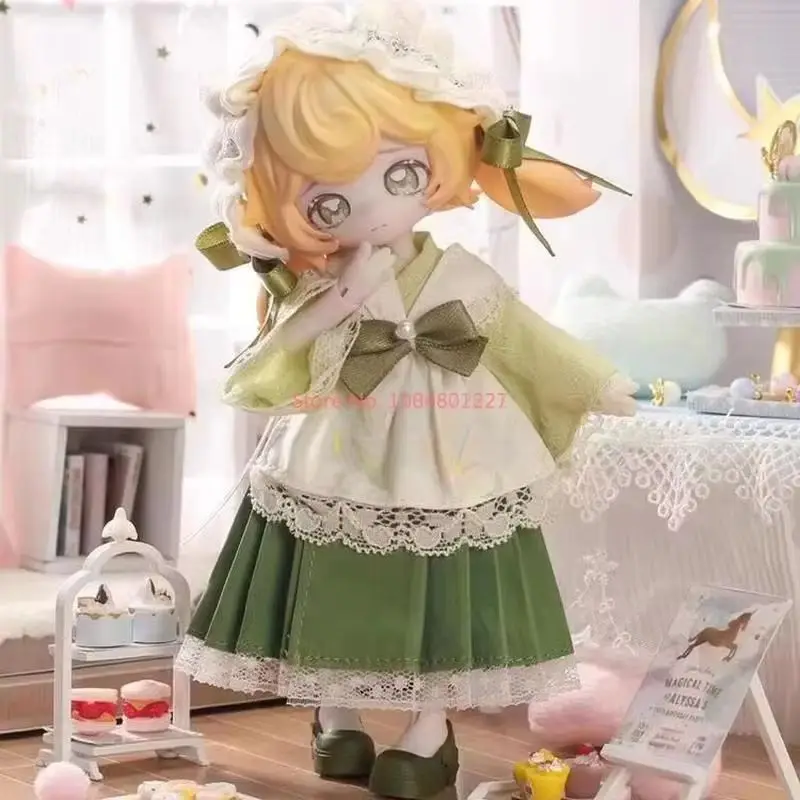 2025 genuíno não comestível boneca caixa cega pulando lua tempo coelho tesouro 12 pontos bjd figura de ação caixa mistério acho saco menina