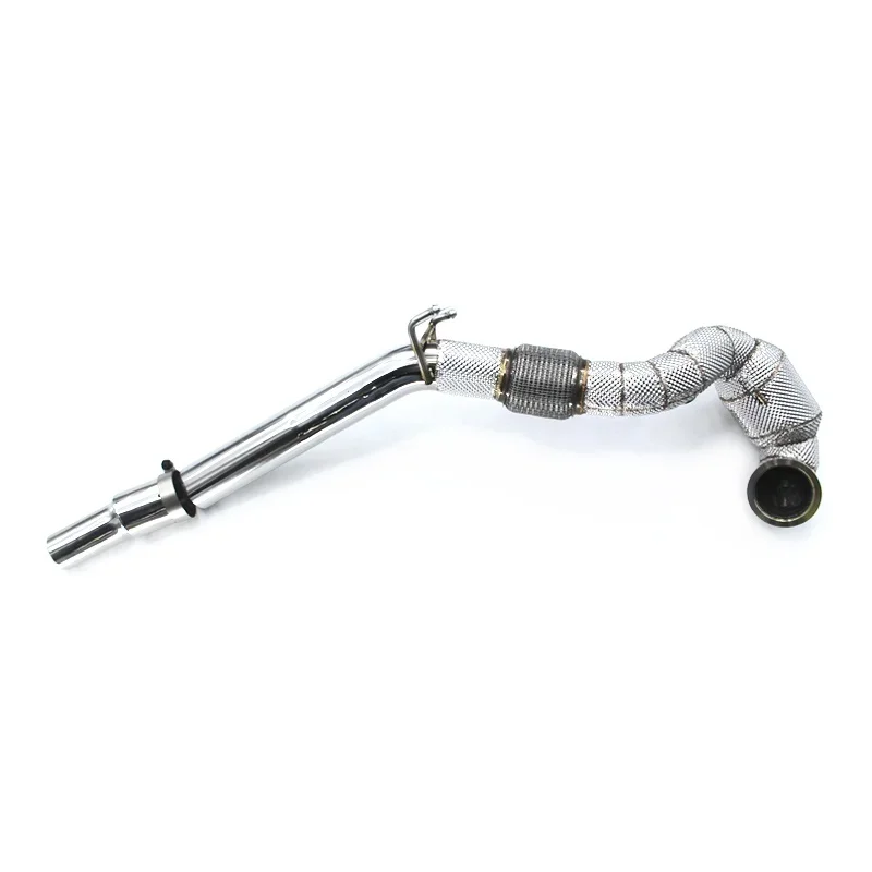 Head Section High flow Pipes branch downpipe Exhaust Pipe with catalyst For VW/CC 2.0T