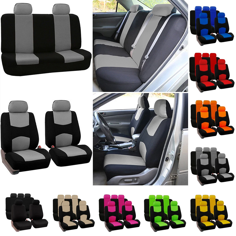 4/9PCS Fabric Car Seat Covers For Peugeot 508 207 307 407 3008 206 2008 208 sw 308 107 301 408 5008 4008 Rifter Traveller RCZ