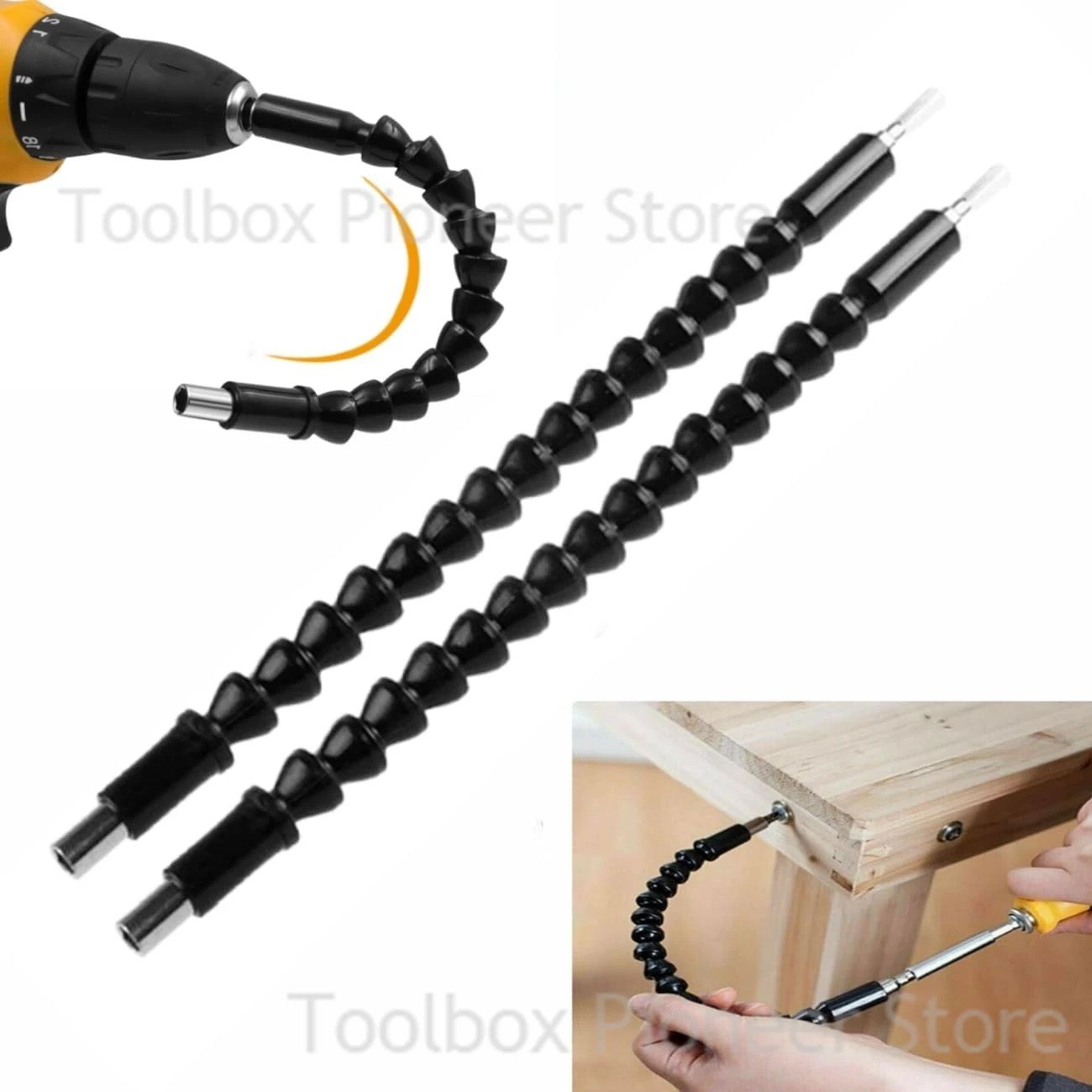 Flexible Screwdriver Extension Flex Drill Bit Holder Hex Shaft Tip Soft for Electric Screw Driver Shaft Magnetic Adapter