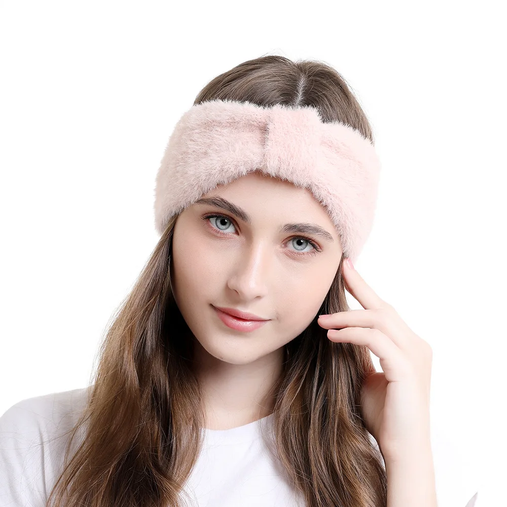 Yoga Hair Bands Autumn Winter women's Imitation Sable Head Knit Band Hair Bands non-marking Knot Hair Bands Hot