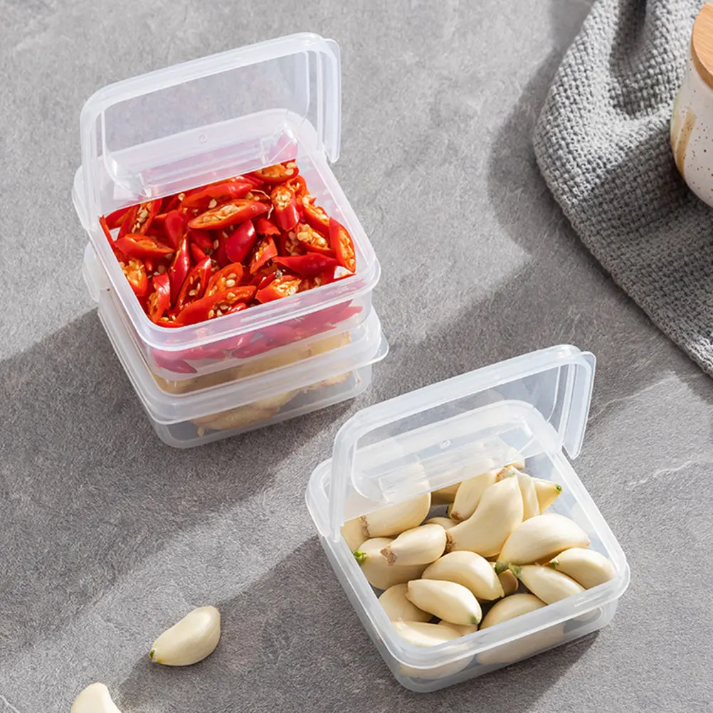 

6 Pcs Cheese Storage Boxes Plastic Containers for Fridge Butter Keeper Food Organizer High Durability No Deformation