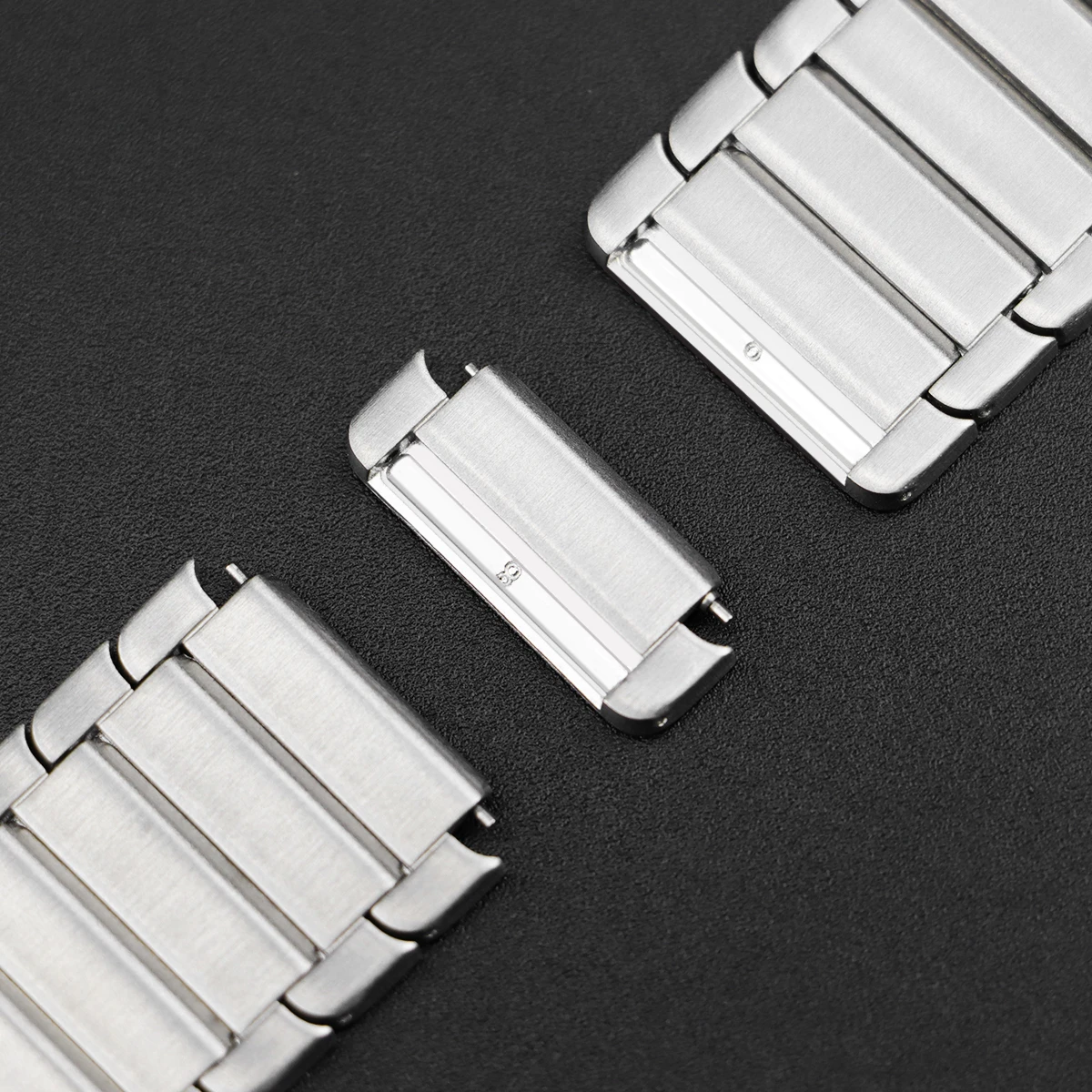 لا توجد فجوات حزام من الفولاذ المقاوم للصدأ لساعة سامسونج جالاكسي 7 6 5 4 40/44 مللي متر 6 كلاسيكي 43/47 مللي متر سوار معدني لساعة 5Pro 45 مللي متر