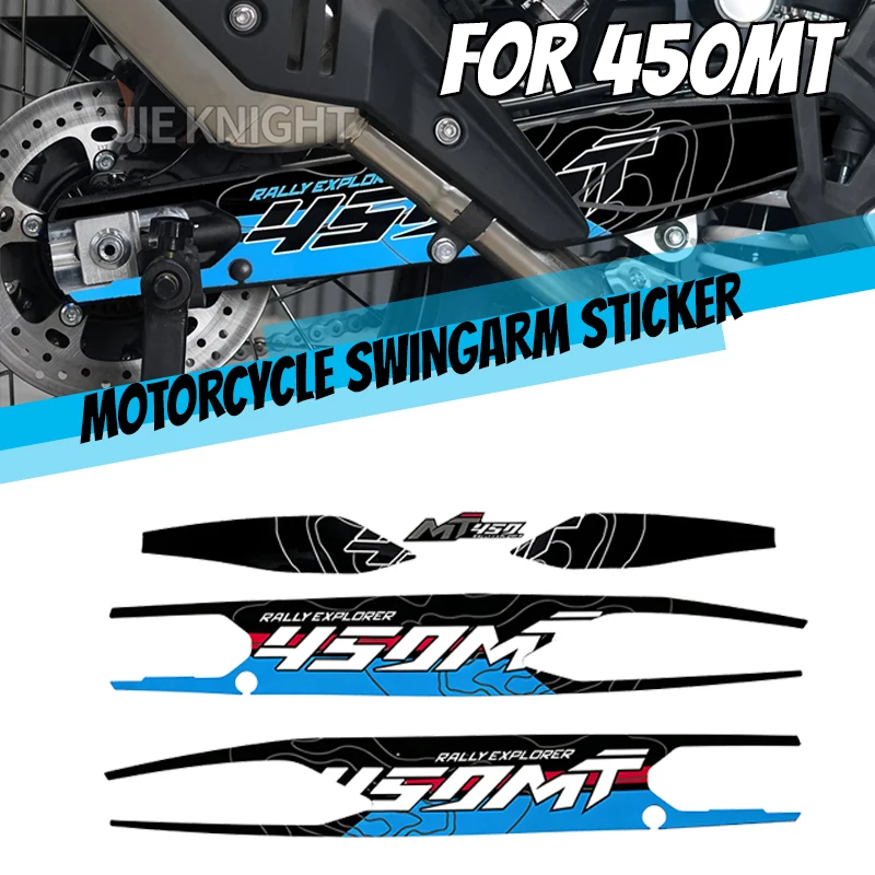 

3M Motorcycle Swing arm Decal Waterproof Rotating Shaft Swingarm Stickers For 450MT 450 MT 2024 year