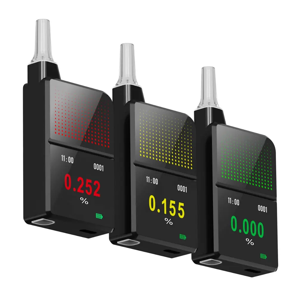 Fuel Cell Professional for Breathalyzer Car Alcohol Alcoholtester Electrochemical Detector Alcohol Tester Mouthpiece Keychain