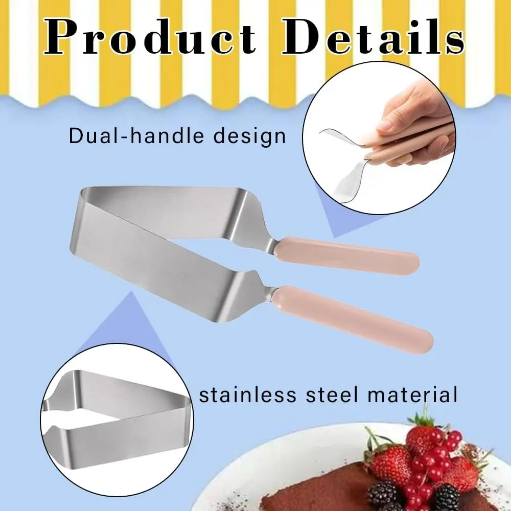

Stainless Steel Cake Cutter Divider 26cm, Cake Slicing Guide for Even Equal Pieces, Baking Tool