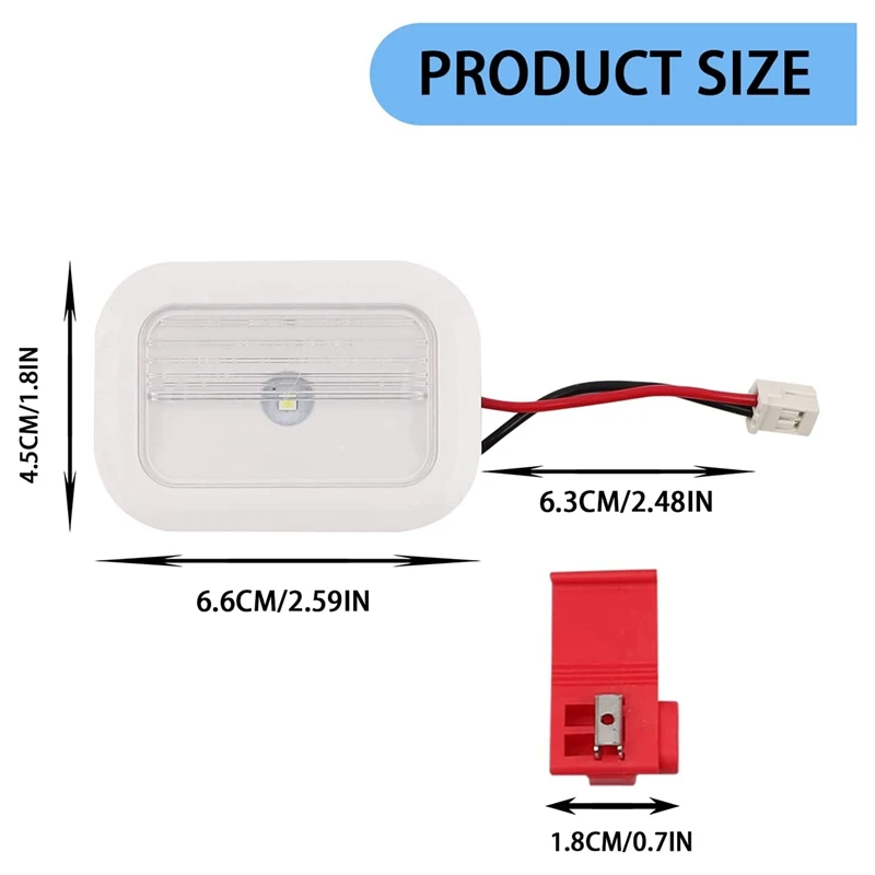 Tablero de luz LED para refrigerador, reemplazo para Whirlpool Maytag, W10695459, W10843353