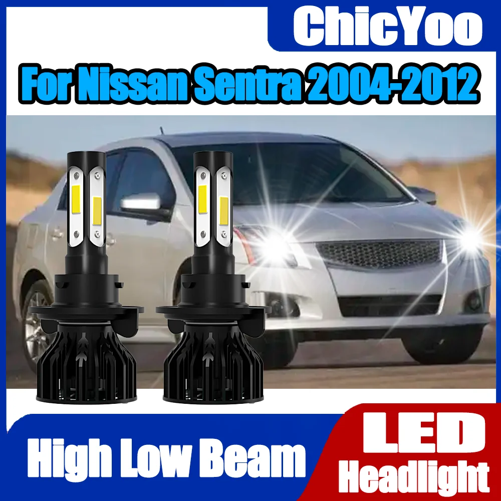 

2 шт. 6000K супер белые H13 фары дальнего ближнего света светодиодные фары из всех четырех сторон для Nissan Sentra 2004-2012