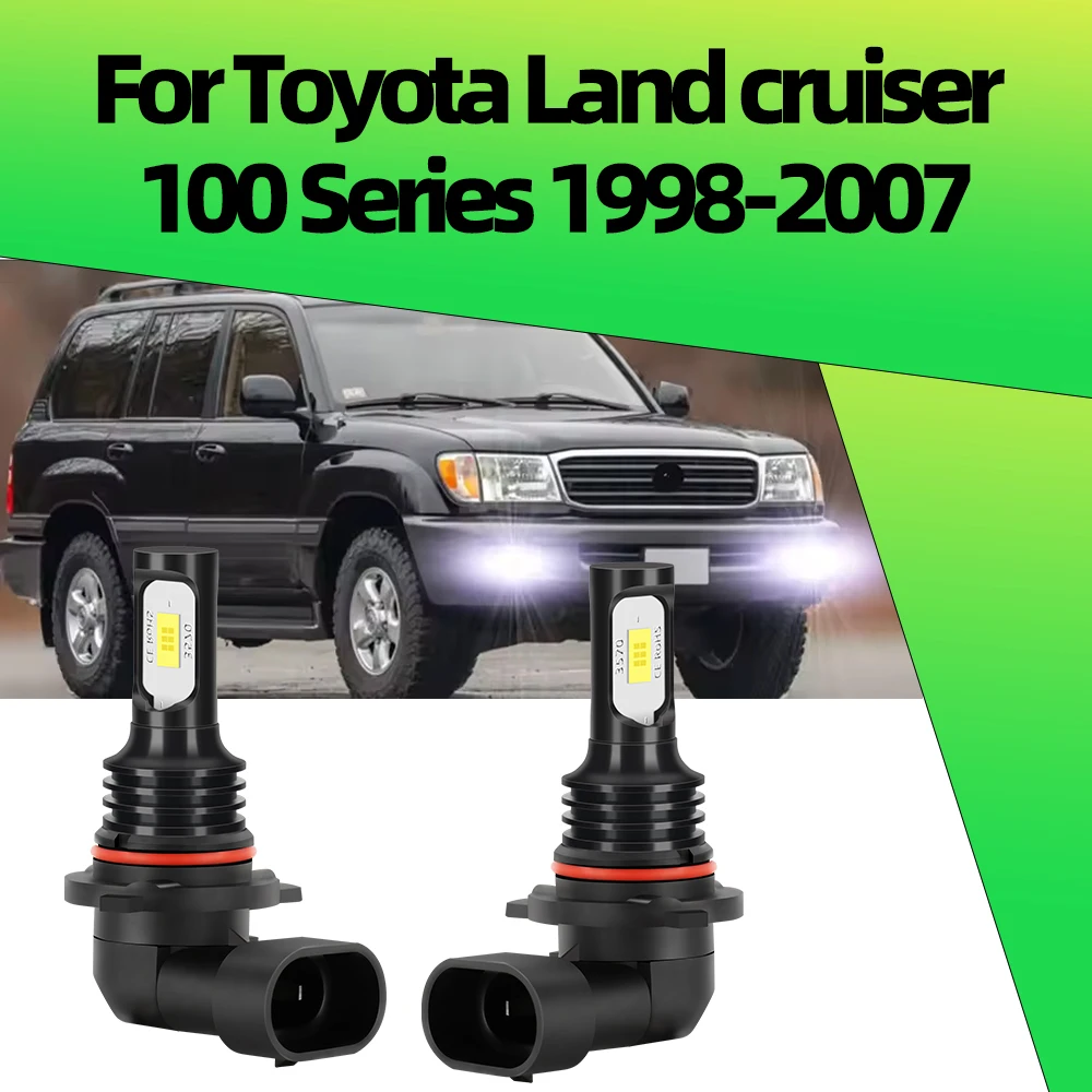 

2x автомобильные светодиодные противотуманные фары для Toyota Land Cruiser 100 серии 1998-2005 2006 2007 светодиодные передние противотуманные фары Canbus 6000K 3570 чипы CSP