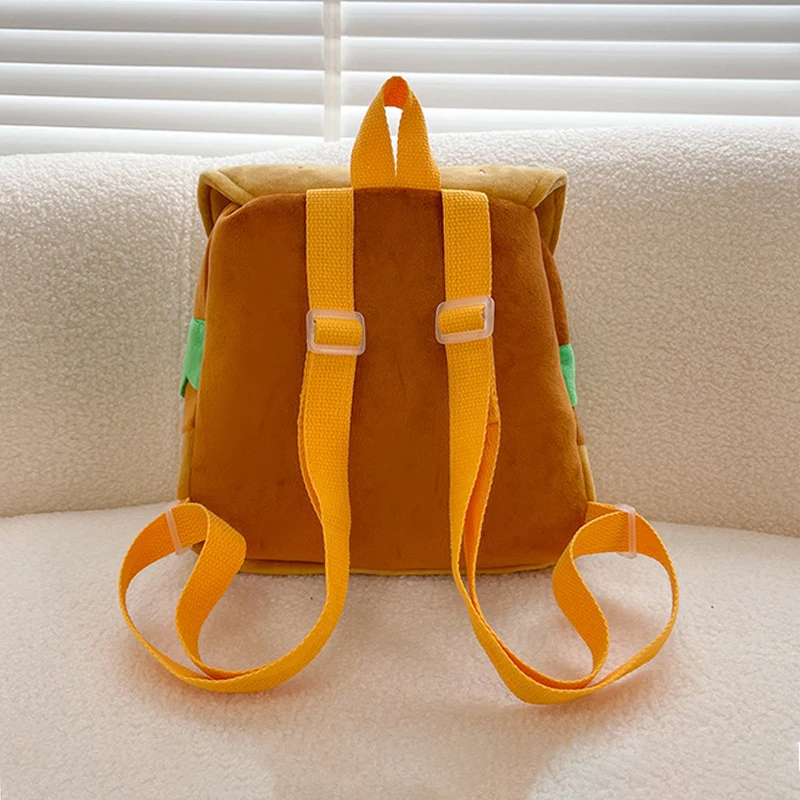 Cartoon Dames Kleine Rugzak Hamburger Vorm Verstelbare Dagelijkse Tas Multifunctionele Tas