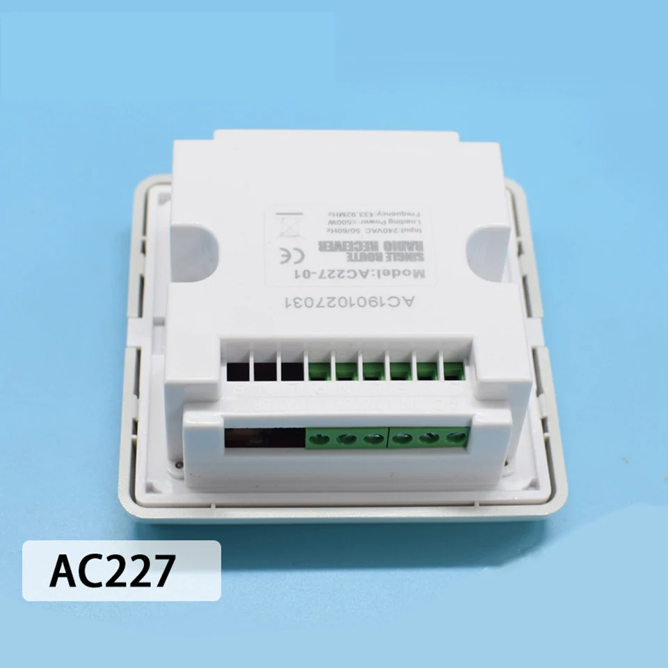 Imagem -04 - Interruptor de Parede ca para Motor de Cortina Receptor Externo Rf433 A-ok Ac2271 um e Canais 433rf Fios