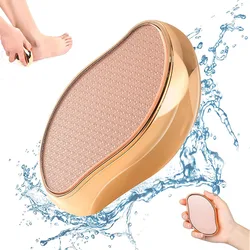 Glazen Voetvijl Crystal Pedicure Voet Scrubber Callus Verwijderaar Draagbare Handheld Formaat Voet Schraper Voor Gebarsten Hiel Shinning Gol