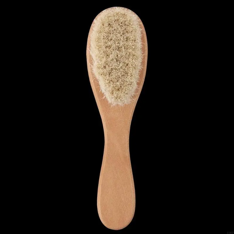 

E06F 6 Pcs Baby Bath Set Infants Crochet Rattle Pacifier Chain Newborn Hair Brush Feeding for Triangle Bib Rectangle Wash