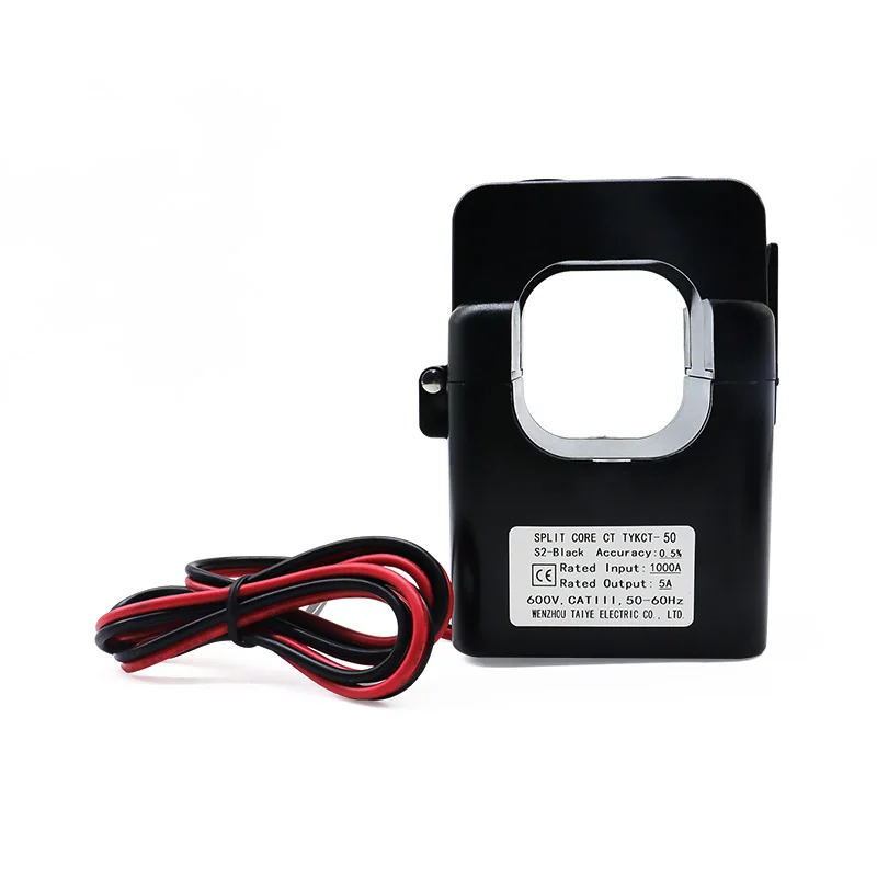 Split Core Current Transformer Clamp Transformador Sensor 1000A KCT50 AC Current Sensor 300A 800A 1500A 2000A Large Current CTs