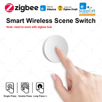 Ewelink Zigbee Smart Push Button Wireless Switch With Battery Remote Control Automation Scenario Switch Works With Zigbee2MQTT
