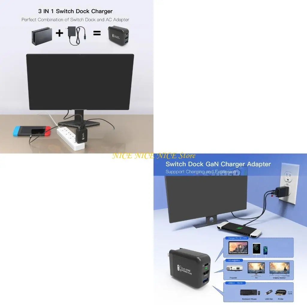 

E0BB 65W Multiple Device Dock For Supports 4K 60Hz Video Transmission