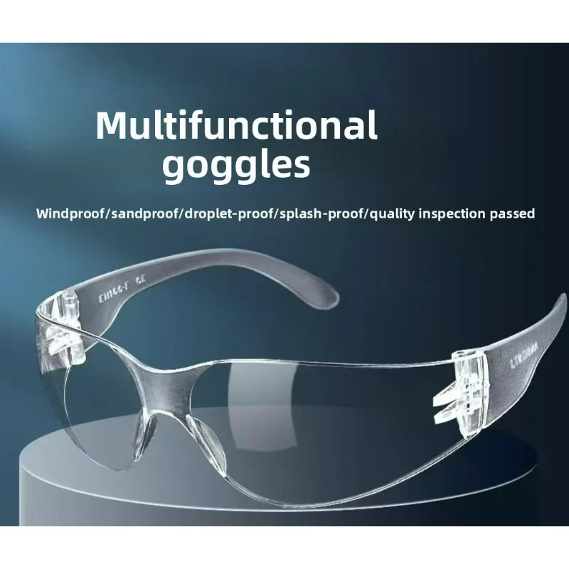 

Clear Safety Glasses Anti-Fog Protective Eyewear For Men Women Scratch Impact Resistant Eye Black Protection For Work Lab(10pcs)