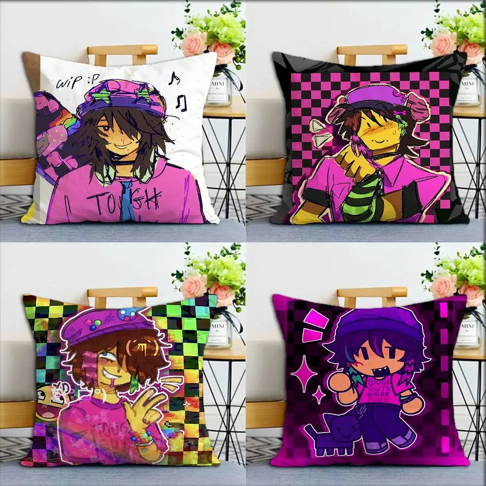 

I-Infected-S Cute Game World Various Sizes Square Pillow Case For Car Home Bedchamber Decor