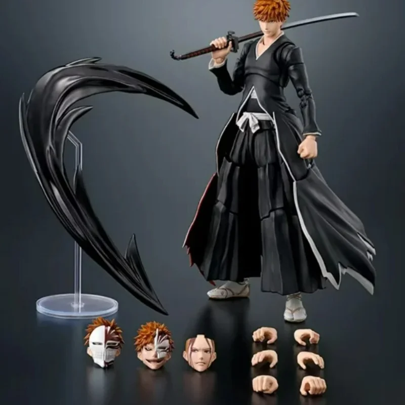 

2026 New SHF Bleach Kurosaki Ichigo Articulated Action Figure 15cm Anime Collectible Model Toy Doll Desktop Decoration Gift