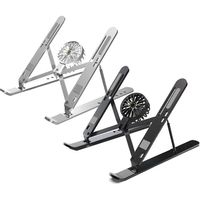 Universal Portable Laptop Cooler Stand With Fan Foldable Laptop Bracket Desktop Bracket Computer Accessories
