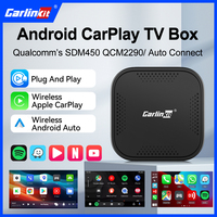 CarlinKit 3-In-1 Basic Pro Android TV Box CarPlay Ai Box Support Netflix YouTube IPTV Wireless CarPlay & Android Auto Plug &Play