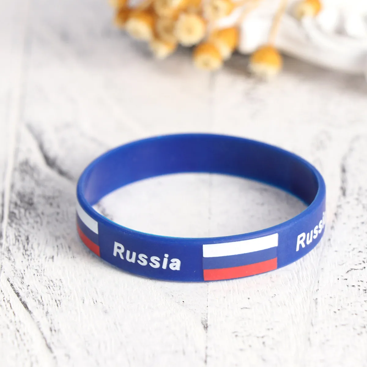 

6Pcs Silicone Wristband Fashion Country Flag Wristband Sports Bracelet for Football Games Fans Cheering