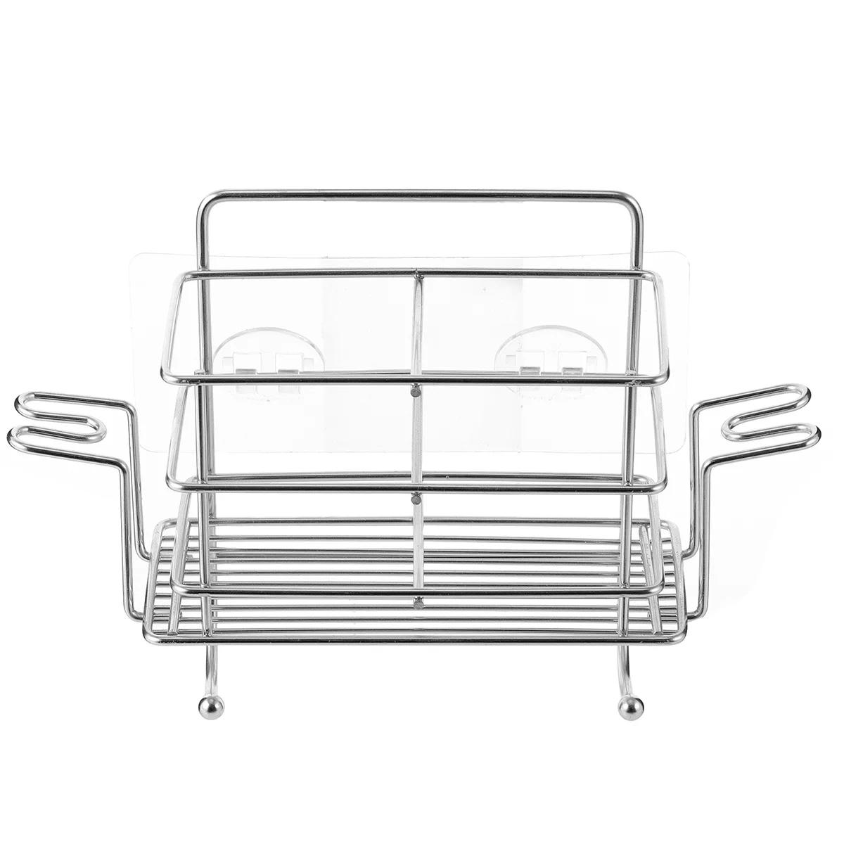 

1Pcs Modern Design Stainless Steel Shower Rack Wall Mounted Hanging Shelf No Drill Needed Bathroom Organizer for Towel and Wash