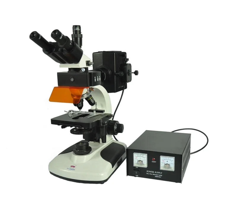 

YUJIE YJ-2002H 40-1600 times magnification trinocular epi-fluorescence lab microscope