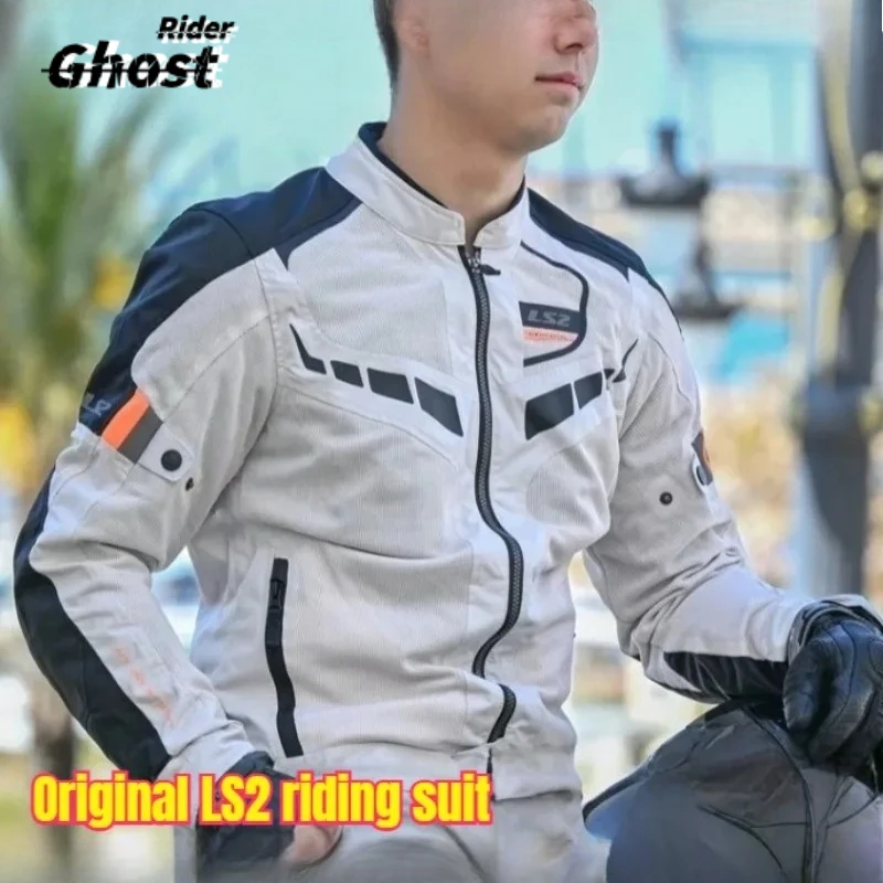 

HOT Original LS2 Motorcycle Jacket Reflective Breathable CE Anti Fall Motorbike Jackets Men Women Motocross Riding Jackets MJ158