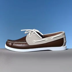 Classic Moccasins for Men Boat Shoes Cow Leather Men's Outdoor Walking Shoes Handmade Wedding Dress Shoes Men Loafers