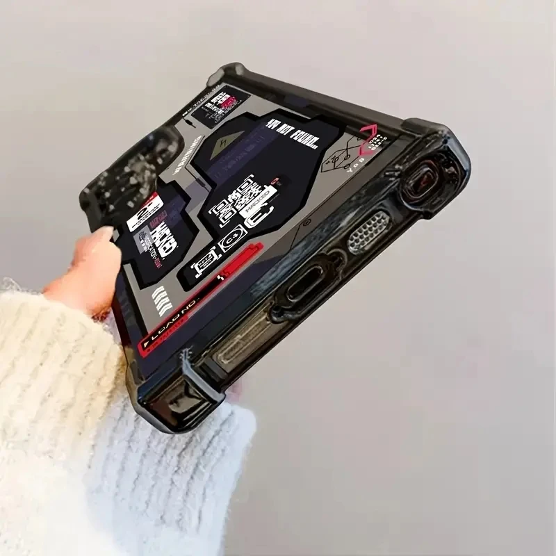 Phone Case for Samsung Galaxy A55 A53 Cases S26 S25 S24 S23 S22 S21 FE Plus Ultra A54 A35 A34 Mecha-Style Graffiti Airbag Cover view 4