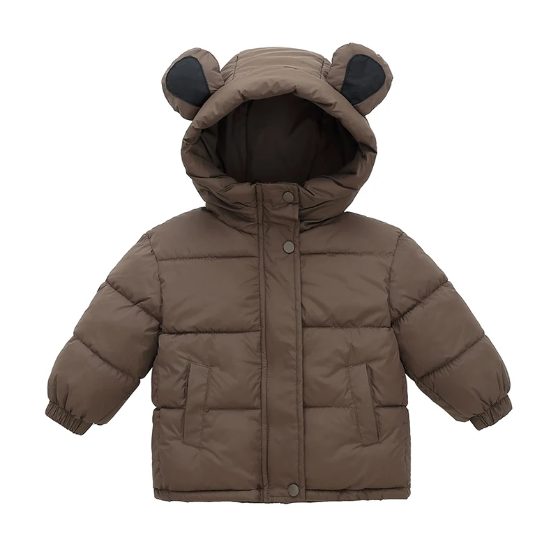 Kids Thicken Jackets Children Down Cotton Outerwear Cold Winter Plush Thick Coat For 2-8 Years Baby Boys Girls Cotton Warm Coats