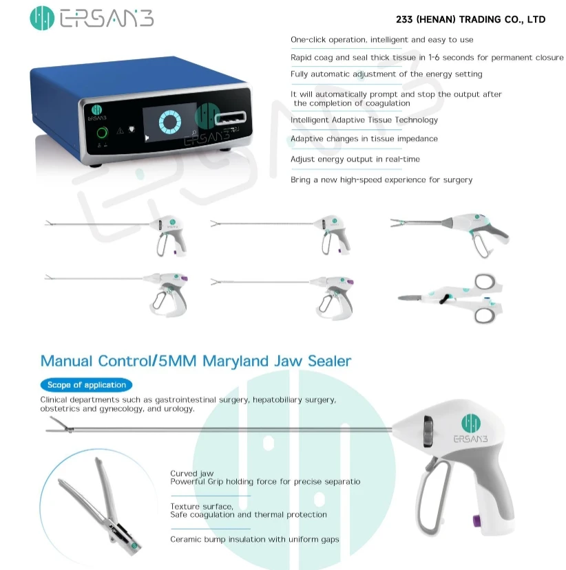 Ligasure Veterinary Surgical Instrument with Small Jaw, Electrosurgical Pliers Scissors for Sealing Vessels and Tissues