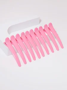 10pcs plastic ducktooth clip, suitable for female styling, anti slip hair clip for thick and sparse hair