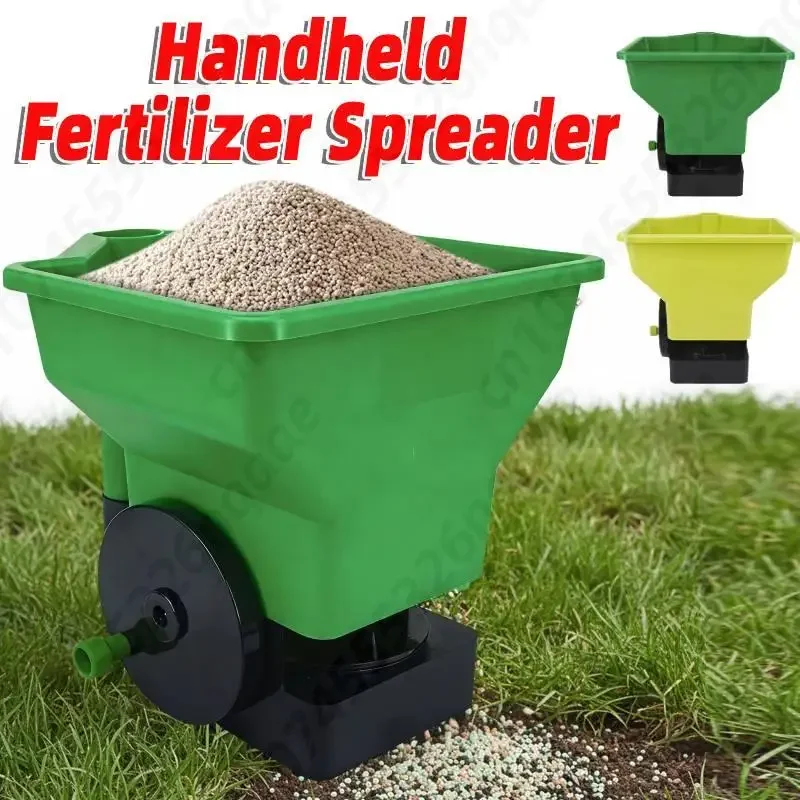 

Ручной разбрасыватель удобрений с регулируемым рычажным механизмом, легкий дозатор для газона, для семян трав, удобрений и соли