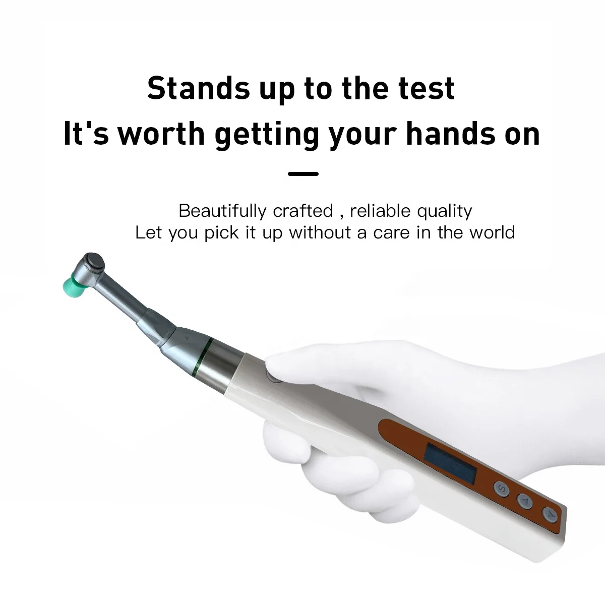 de ntal 360 °   Manipolo per profilassi igienico elettrico senza fili + tazze per angoli profilassi monouso universali