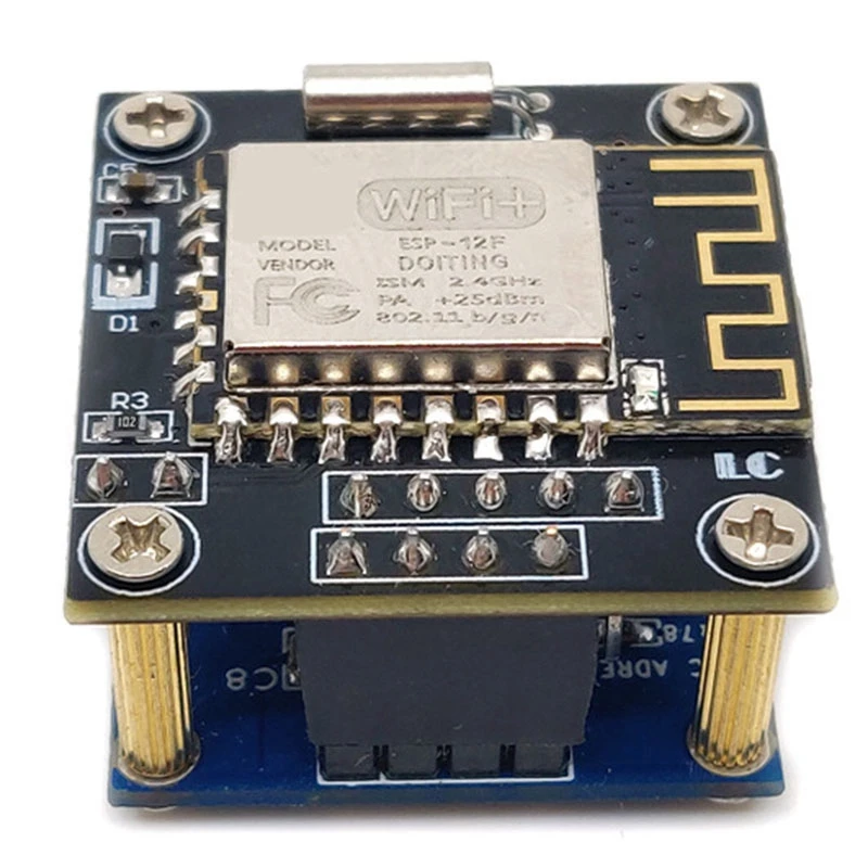 Módulo de reloj Wifi ESP8266, pantalla LCD OLED de 0,96 pulgadas, ESP-12F, pronóstico del tiempo, interfaz IIC I2C, 5V, ESP12F