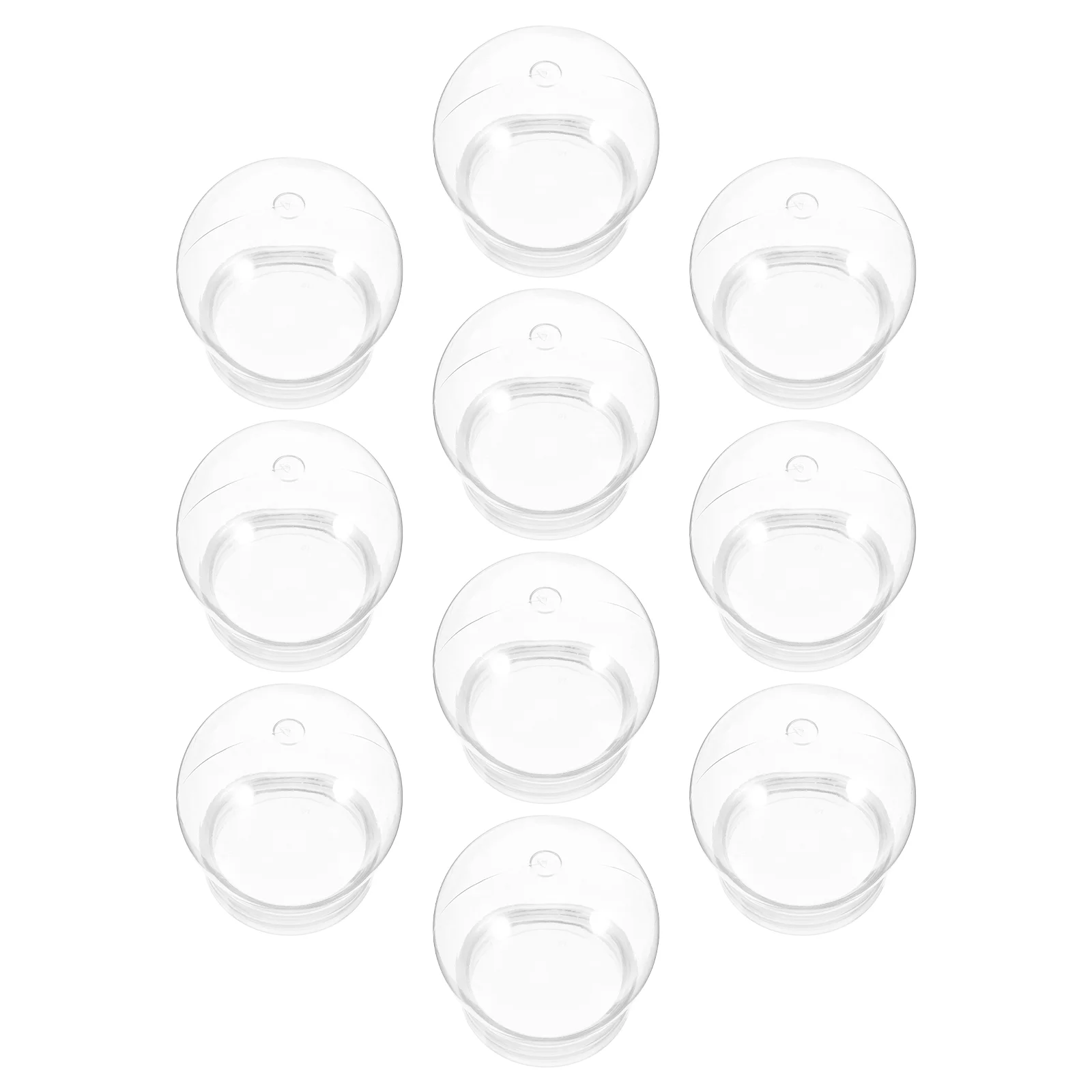 

10 Pcs DIY Snow Globes for Kids Christmas Photo Ornaments Crafts Making Water Plastic
