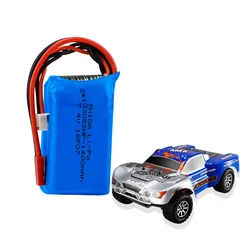 Ricambi auto RC 7.4V 1400mAh batteria LiPo per WLtoys A959-B A969-B A979-B K929-B batteria ad alte prestazioni di lunga durata