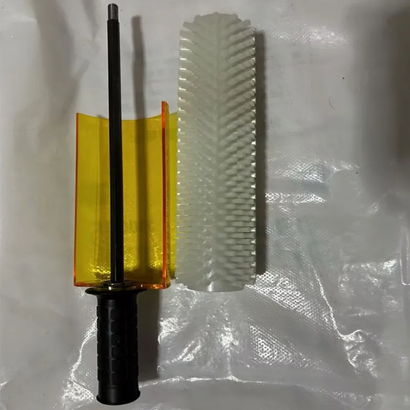 30CM Ski Snowboard Waxing Roller Brush Set with Nylon Horse Hair And Copper Wire Electric Roto Brush for Skiing Equipment