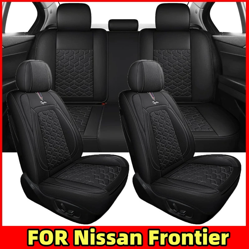 

Car seat cover Waterproof PU leather soft full wrap waterproof wear-resistant seat cover full set of 5seat FOR Nissan Frontier