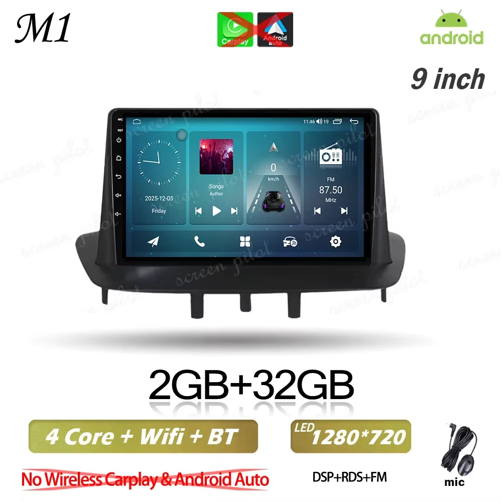 9 inch No Carplay