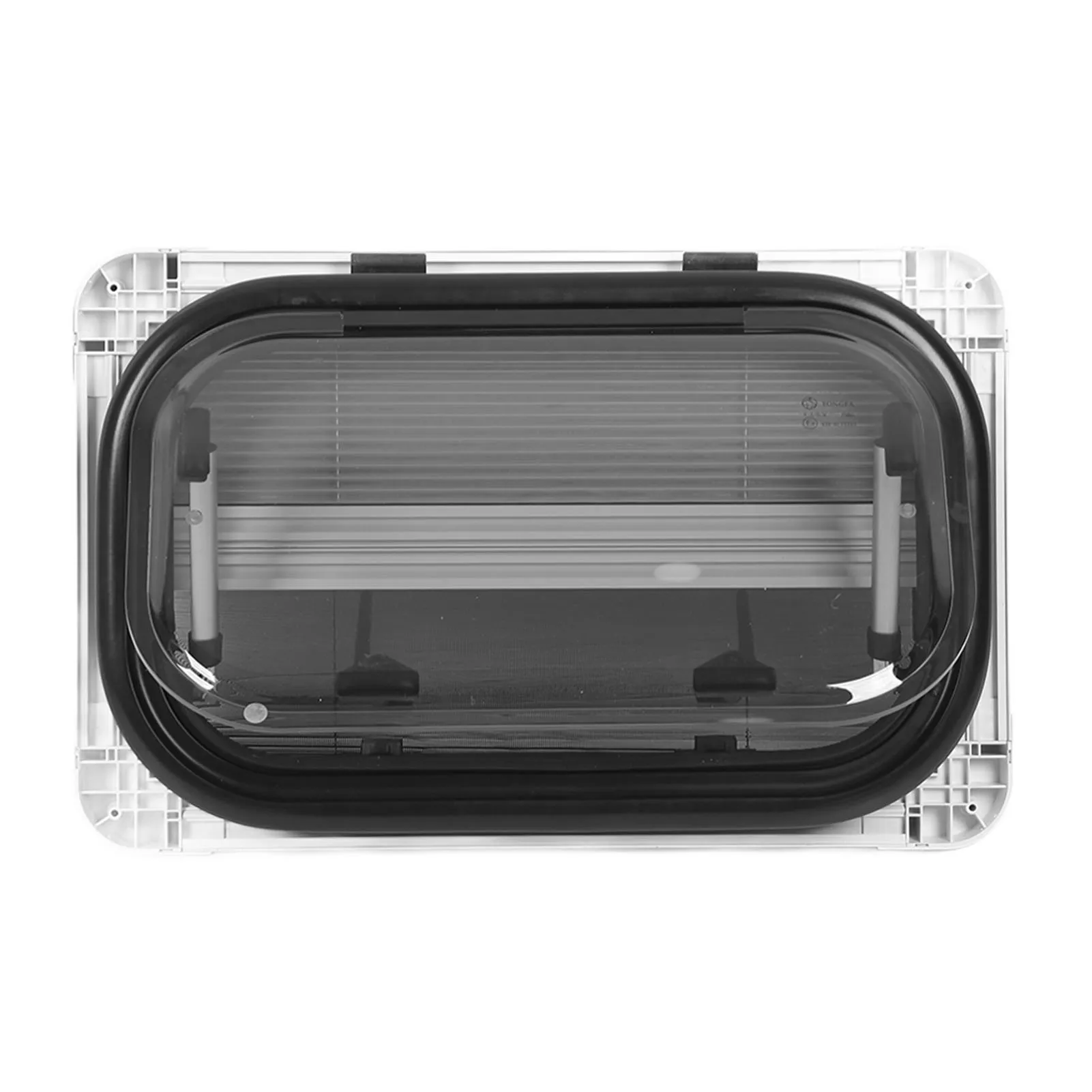 RV Window with Sunshade Screen 500mm 300mm UV Protection Insect Proof Push Out for Campers Trailers Vans