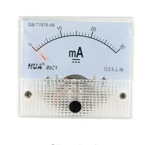 

2026 2.5 Accuracy Class 30mA Measuring Range Analog 85C1 Panel Ammeter