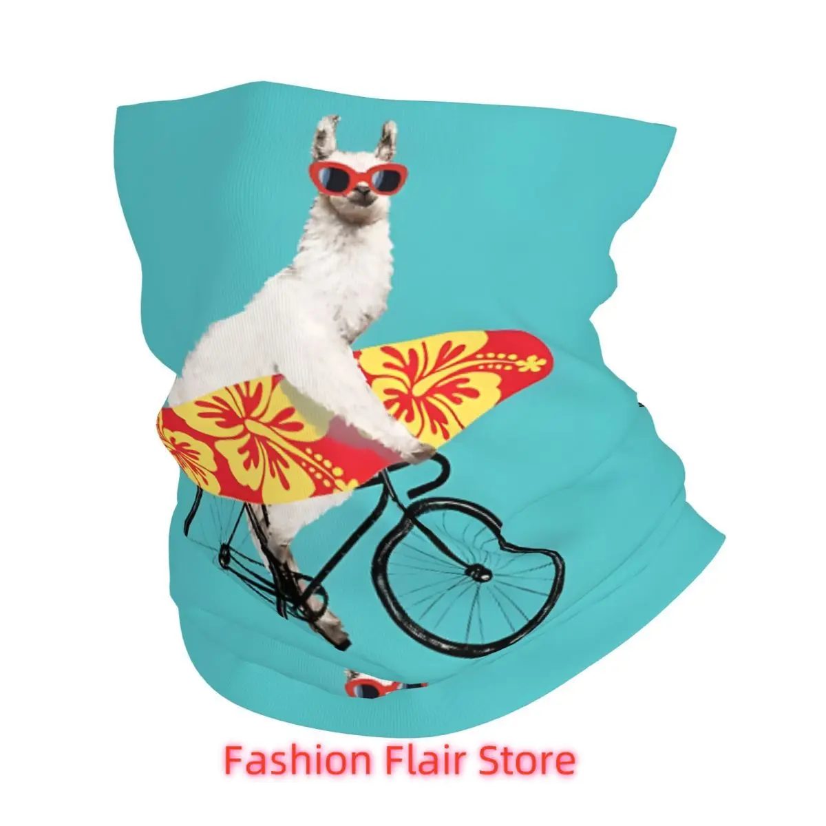 

Lets Surf Llama Ретро повязка на голову шеи тонкий мужской женский походный шарф-труба лицо