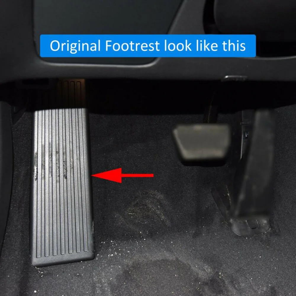 Practical High quality New Footrest Cover Pad Overlay Dead Pedal Stainless Steel Upgraded Cover NO DRILL Practical