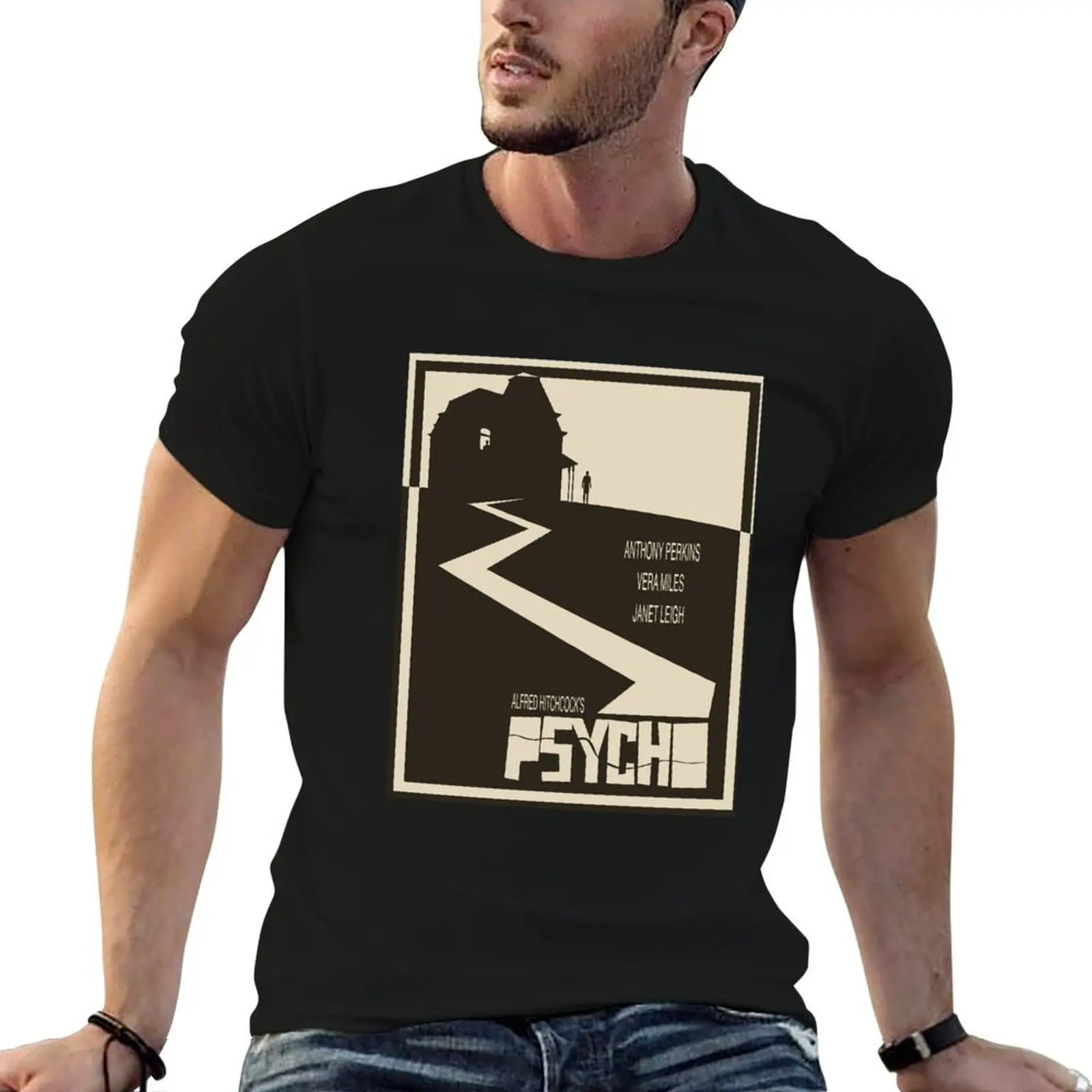 Gifts Idea Alfred Hitchcock Psycho T-Shirt luxury designer Funny t-shirts funny t shirts for men